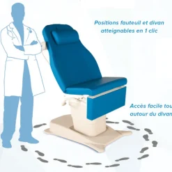 Divan d'examen mixte électrique Promotal eMotio (3 moteurs)