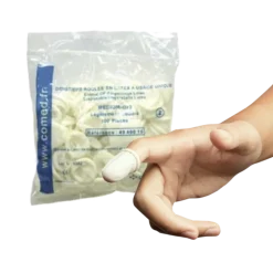 Doigtiers 1 doigts latex roulés poudrés non stériles (sachet de 100)
