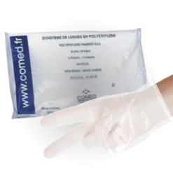 Doigtiers 2 doigts polyéthylène non stériles (sachet de 100)