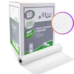 Draps d'examen ouate gaufrée collée (9 rouleaux)