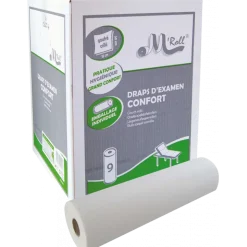 Draps d'examen ouate gaufrée collée (9 rouleaux)