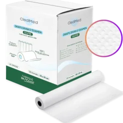 Draps d'examen ouate gaufrée collée ClediMed (9 rouleaux)