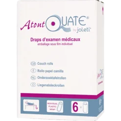Draps d'examen ouate lisse Eco (6 rouleaux)