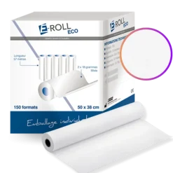 Draps d'examen ouate lisse Euromedis Super Eco (12 rouleaux)