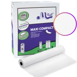 Draps d'examen ouate lisse M'Roll (6 ou 12 rouleaux)