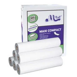 Draps d'examen ouate lisse M'Roll (6 ou 12 rouleaux)