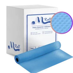Draps d'examen épais ouate plastifiée gaufrée M’ROLL (6 rouleaux)
