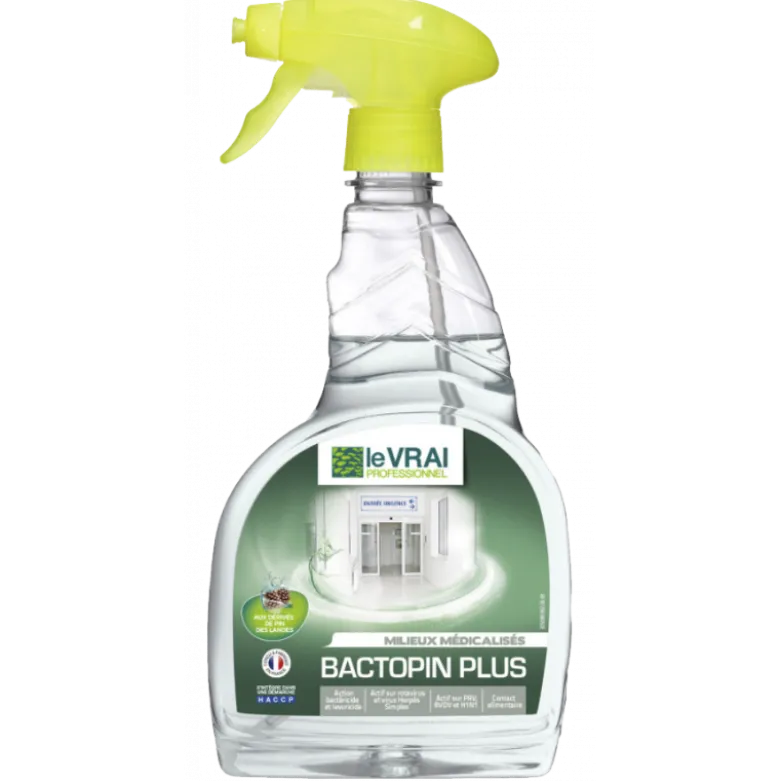 Désinfectant surface Actionpin Bactopin Plus (flacon de 750 ml ou 5 litres)