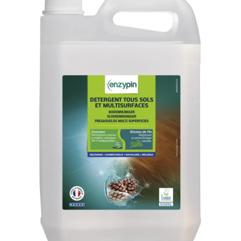 Détergent désinfectant multisurfaces Actionpin Enzypin (1 ou 5 litres)