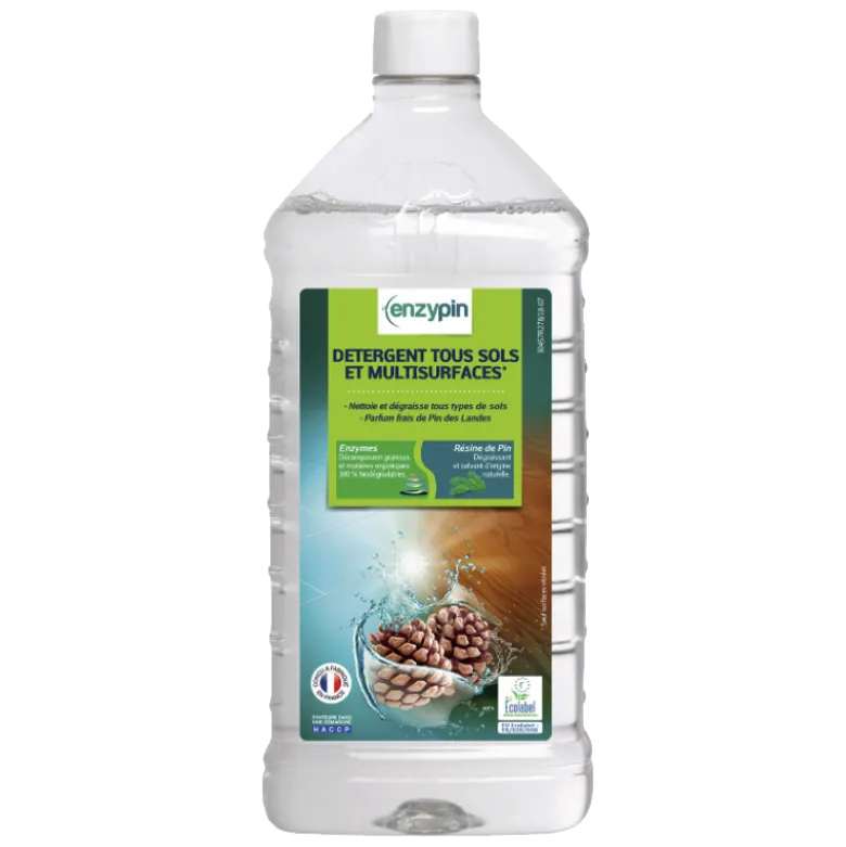 Détergent désinfectant multisurfaces Actionpin Enzypin (1 ou 5 litres)