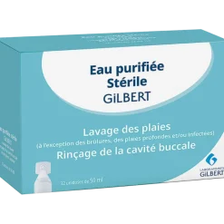 Eau purifiée stérile Gilbert