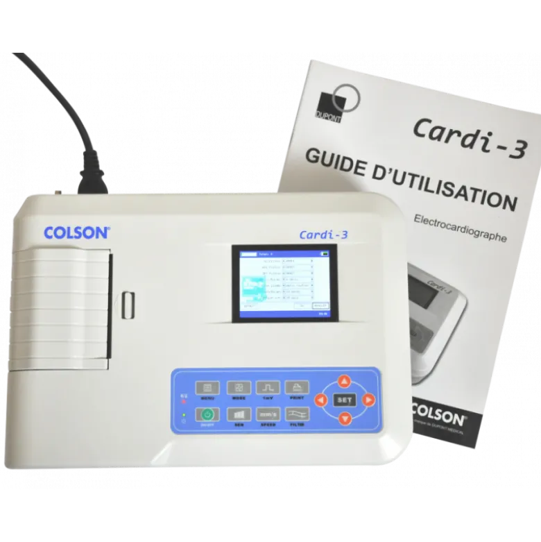 Electrocardiographe ECG Colson Cardi-3 (3 pistes)
