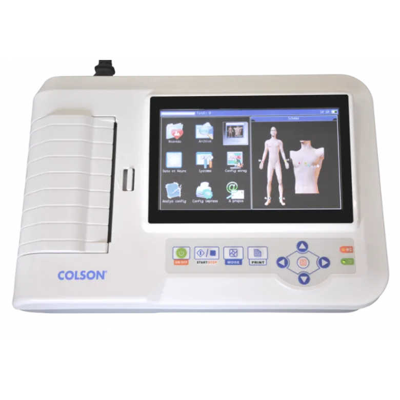 Electrocardiographe ECG Colson Cardi-6 (6 pistes) avec interprétation