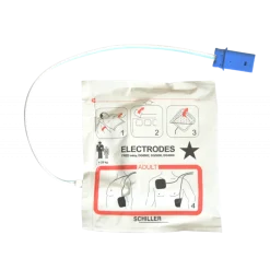 Electrodes adultes pré-connectées pour défibrillateur Fred Easy Life (la paire)