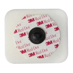 Electrodes ECG carrées à pression Red Dot 2570 3M - connecteur en carbone (lot de 1000)