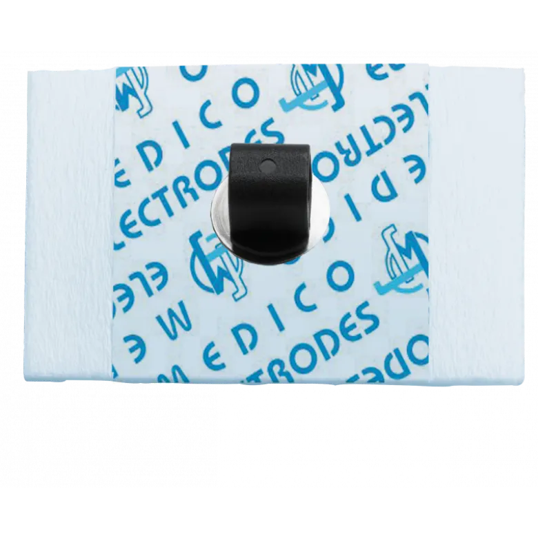 Electrodes ECG rectangulaires à pontet Medico 250965 - connecteur en acier inox (lot de 900)