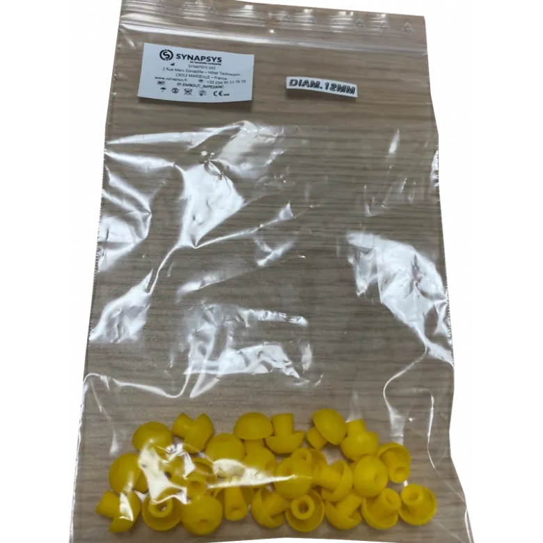 Embouts jetables pour tympanomètres Inventis forme champignon (boite de 25)