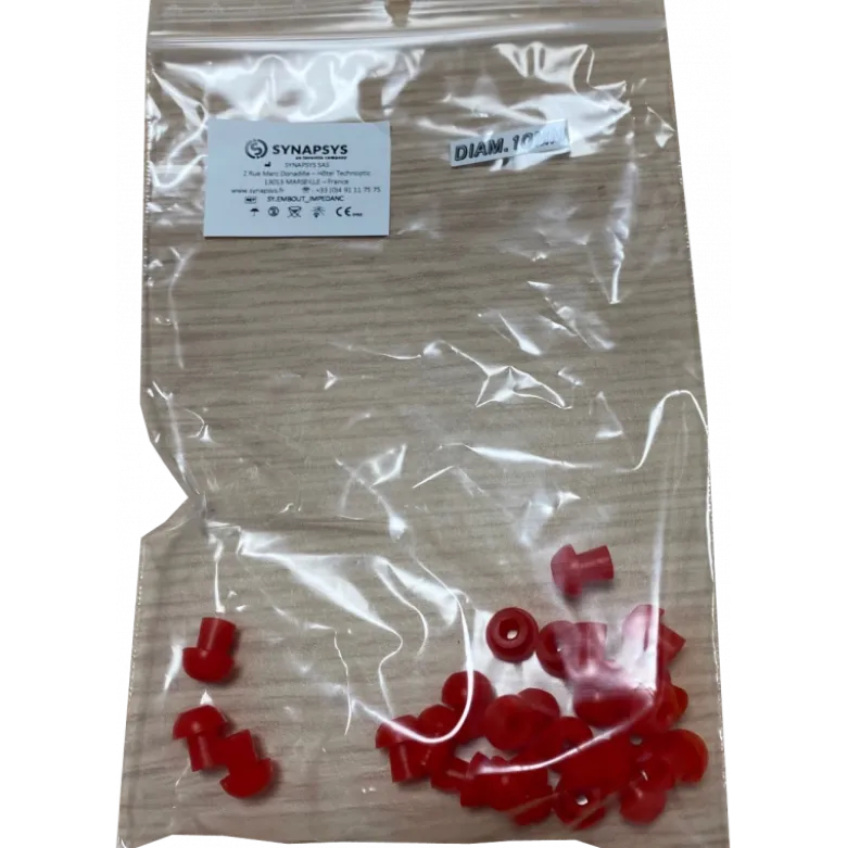 Embouts jetables pour tympanomètres Inventis forme champignon (boite de 25)