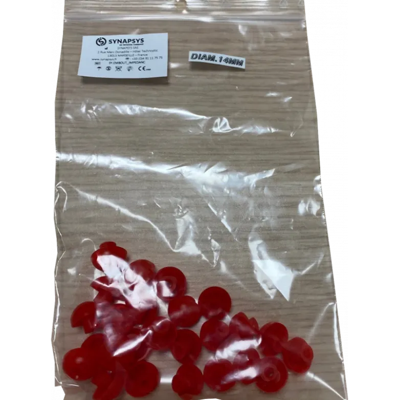 Embouts jetables pour tympanomètres Inventis forme champignon (boite de 25)