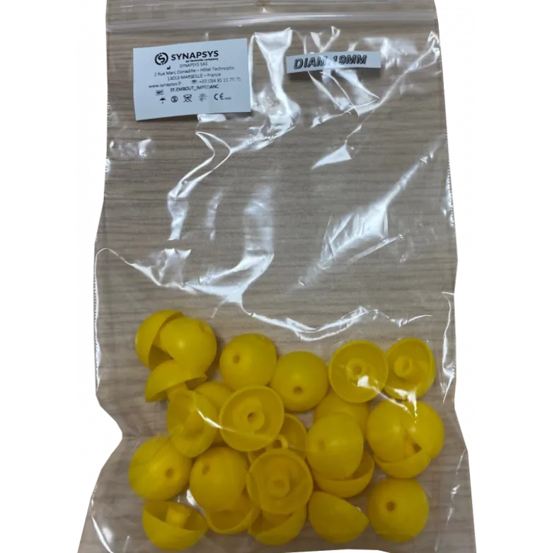 Embouts jetables pour tympanomètres Inventis forme champignon (boite de 25)