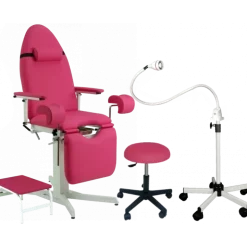 Ensemble de mobilier d'examen pour gynécologie (n°2) - Fauteuil fixe Mobercas