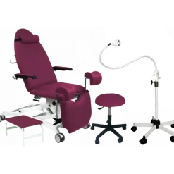 Ensemble de mobilier d'examen pour gynécologie (n°3) - Fauteuil électrique Mobercas
