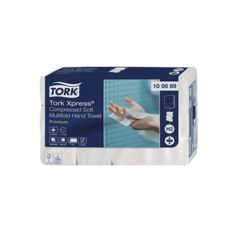 Essuie-mains Tork Xpress Premium (12 paquets de 225 feuilles pliage Z)