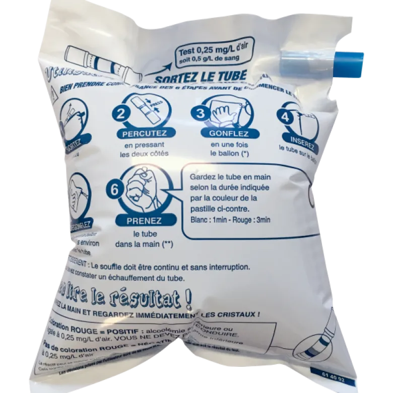 Ethylotest Le Ballon à usage unique Contralco