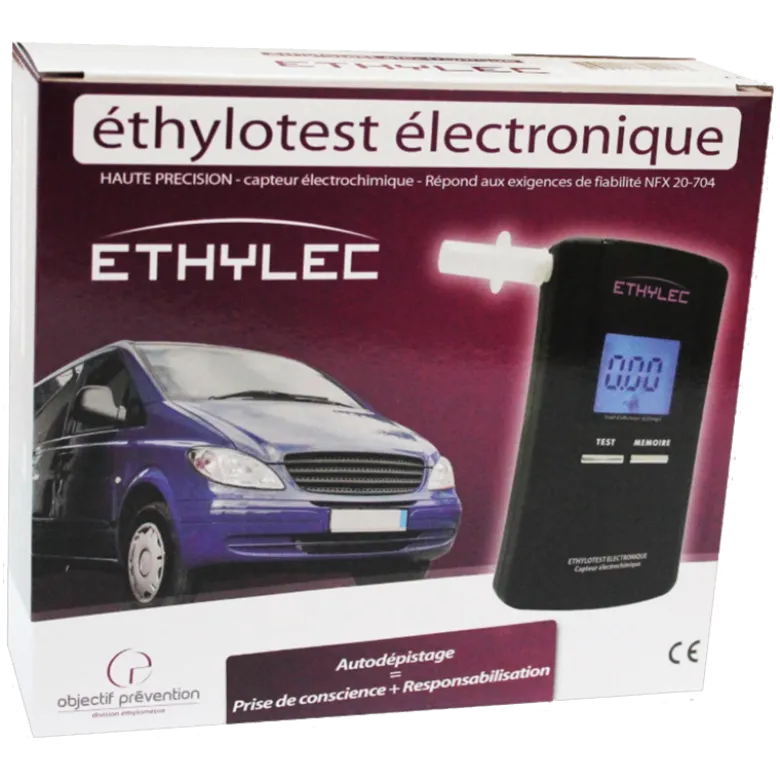 Ethylotest électronique Objectif Prévention Ethylec classe2