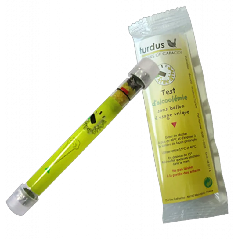 Ethylotests à usage unique Turdus sous sachet (pack de 20)