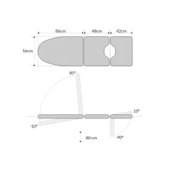 Fauteuil de gynécologie fixe Mobercas SF-1030-B-G