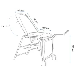 Fauteuil de gynécologie fixe Vog Médical
