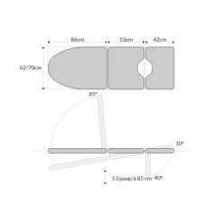 Fauteuil de gynécologie électrique Mobercas SE-1130-G (1 moteur)