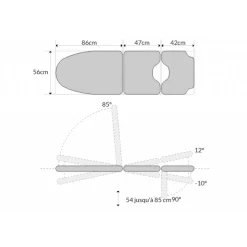 Fauteuil de gynécologie électrique Mobercas SE-2330-BRG (3 moteurs)
