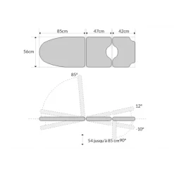 Fauteuil de gynécologie électrique Mobercas SE-2230-BRG (2 moteurs)