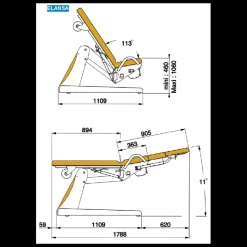 Fauteuil de gynécologie électrique Promotal Elansa (1 moteur)