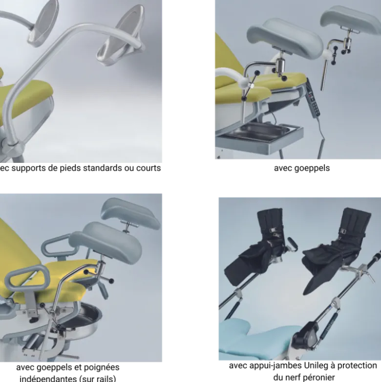 Fauteuil de gynécologie électrique Schmitz Medi-matic Série 115.9 (3 ou 4 moteurs)