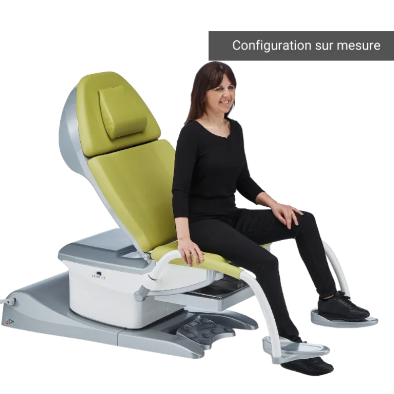 Fauteuil de gynécologie électrique Schmitz Medi-matic Série 115.9 (3 ou 4 moteurs)
