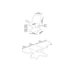 Fauteuil de gynécologie électrique Carina Femina (3 moteurs)