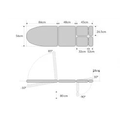 Fauteuil de podologie fixe Mobercas SF-1030-B-POD