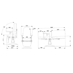 Fauteuil de prélèvement hydraulique Promotal