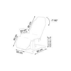 Fauteuil de prélèvement hydraulique Carina 512