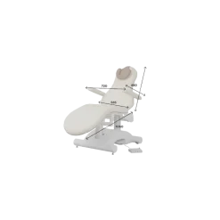Fauteuil d'examen électrique Carina Injexia (3 moteurs)