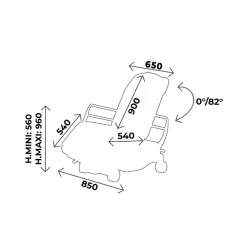 Fauteuil hémodialyse et ambulatoire Carina Multika V2-AM2