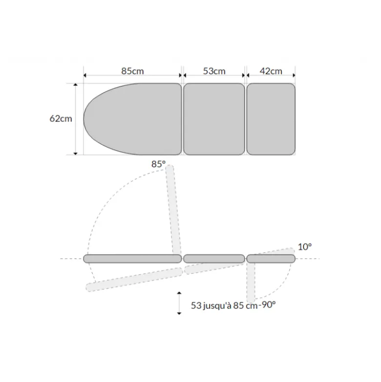 Fauteuil ORL-Ophtalmo électrique Mobercas SE-1130-B-OFT (1 moteur)