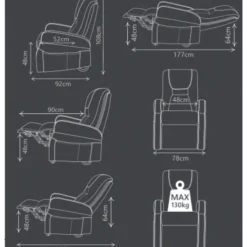 Fauteuil releveur roulant Narvik