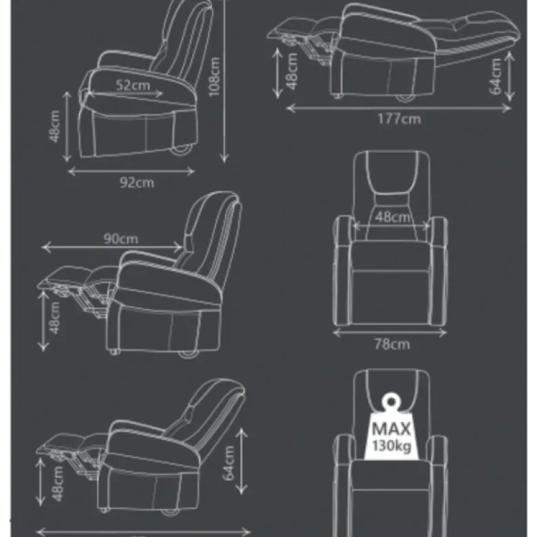 Fauteuil releveur roulant Narvik