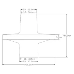 Filtres antibactériens jetables pour spiromètres Mir et Medisoft (boite de 100)