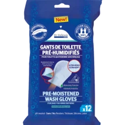 Gants de toilette imprégnés Dr Helewa (sachet de 12)