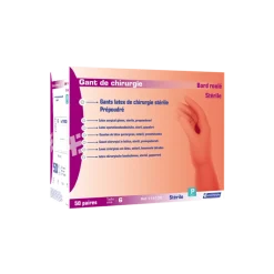 Gants d'examen et de chirurgie latex stériles poudrés (boîte de 100)